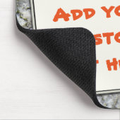 Aangepaste tekst Shout op Granite Rock Texture Muismat (Hoek)