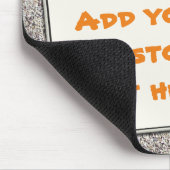 Aangepaste tekst Shout op Sand Beach Muismat (Hoek)