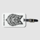 Aangepaste tekst Sierkat Bagagelabel (Voorkant (horizontaal))