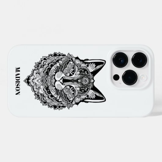 Aangepaste tekst Sierkat Case-Mate iPhone Case (Achterkant (horizontaal))