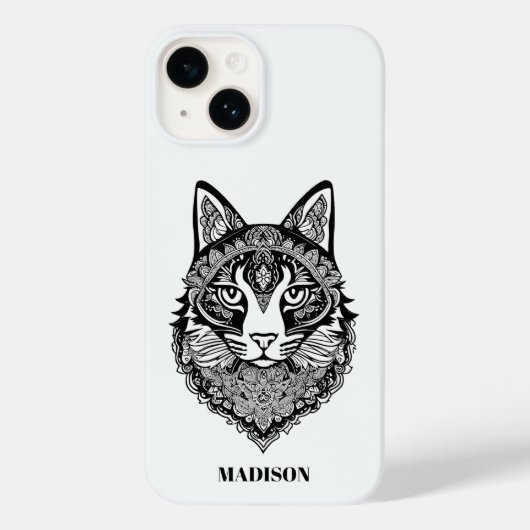 Aangepaste tekst Sierkat Case-Mate iPhone Case (Achterkant)