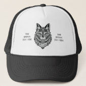 Aangepaste tekst Sierkat Trucker Pet (Voorkant)