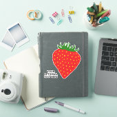 Aangepaste tekst Simply Strawberry Sticker (iPad Cover)