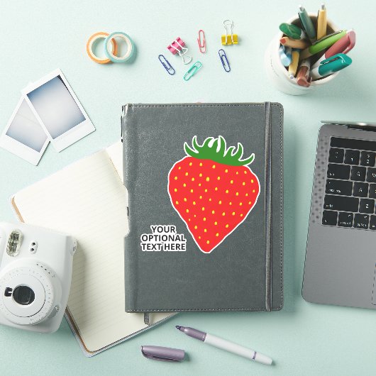 Aangepaste tekst Simply Strawberry Sticker (iPad Cover)