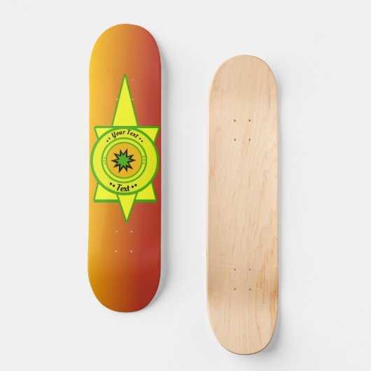 Aangepaste tekst. skateboard (Voorkant)