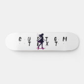Aangepaste tekst skateboard, skater liefhebber persoonlijk skateboard (Horizontaal)