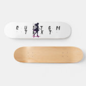 Aangepaste tekst skateboard, skater liefhebber persoonlijk skateboard (Horizontaal)
