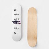 Aangepaste tekst skateboard, skater liefhebber persoonlijk skateboard (Voorkant)