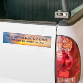 Aangepaste tekst Sky Quote Bumpersticker (Op Truck)