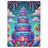 Aangepaste tekst Slaap lekker Cake Art Whimsical P Klembord (Achterkant)