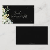 Aangepaste tekst Snowberry+Eucalyptus Kerst Plaatskaartje (Voorkant / Achterkant)