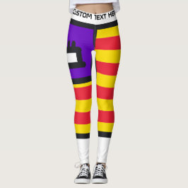 Aangepaste tekst Spanje Voetbalfan Leggings