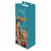 Aangepaste tekst  Spanje Wijn Cadeautas (Achterkant Gekanteld)