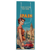 Aangepaste tekst  Spanje Wijn Cadeautas (Voorkant)