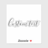 Aangepaste tekst spiegel sticker – Persoonlijke au (Vel)