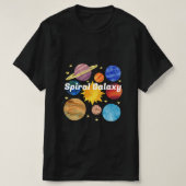 Aangepaste tekst Spiral sterrenstelsel l kleurrijk T-shirt (Design voorkant)