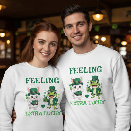 Aangepaste tekst St. Patrick's Day Kikker en Konij Trui