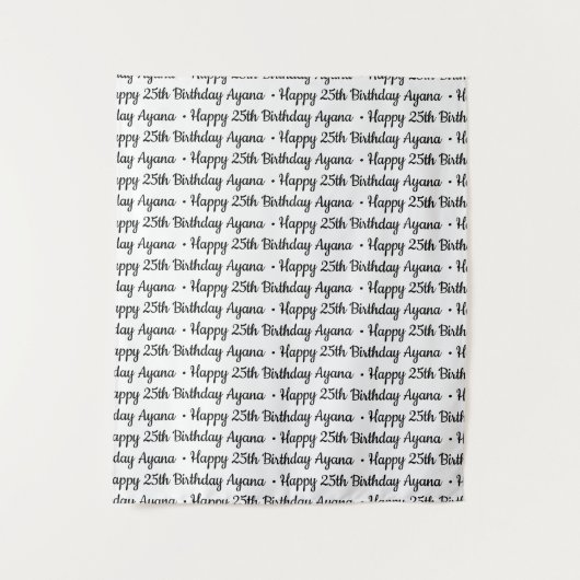 Aangepaste tekst stap en herhaal stof banner wandkleed (Voorkant)