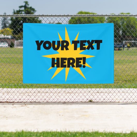 Aangepaste tekst Starburst Banner (Insitu)
