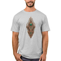Aangepaste tekst Steampunk Smaragd Edelsteen Triba