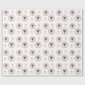 Aangepaste tekst sterrenbeeld Ram Cadeaupapier (Vlak)