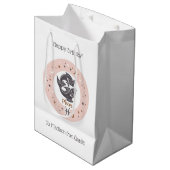 Aangepaste tekst sterrenbeeld Vissen Medium Cadeauzakje (Voorkant Gekanteld)