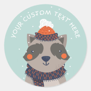 Aangepaste tekst stickers wintervakantie