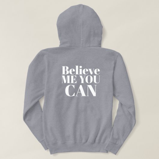 Aangepaste tekst Stijlvol Modern Minimal Vrouwen G Hoodie (Design achterkant)