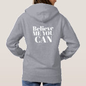 Aangepaste tekst Stijlvol Modern Minimal Vrouwen G Hoodie (Achterkant)