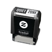 Aangepaste tekst stille zone zelfinktende stempel (Product)