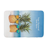 Aangepaste tekst Strand Ananas Badmat (Voorkant)