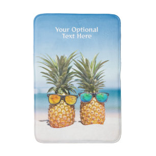 Aangepaste tekst Strand Ananas Badmat
