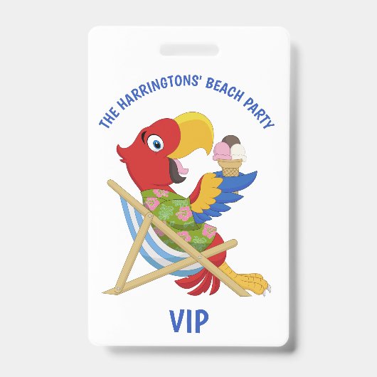 Aangepaste tekst Strandfeest badges (Voorzijde)