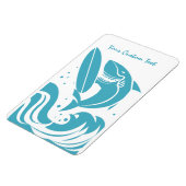 Aangepaste tekst SURFER SHARK magneet (Linkerzijde)