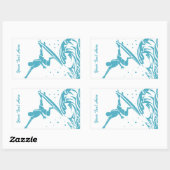 Aangepaste tekst Surfer stickers (Vel)