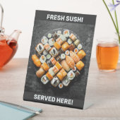 Aangepaste tekst Sushi Laatst voetstuk Reclamebord Met Voetstuk (Insitu)