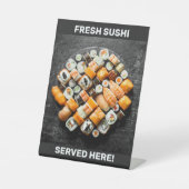 Aangepaste tekst Sushi Laatst voetstuk Reclamebord Met Voetstuk (Voorkant)