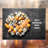 Aangepaste tekst Sushi Platter Raamsticker (Vel 2)