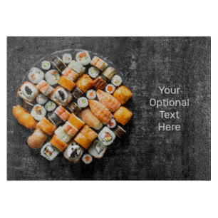 Aangepaste tekst Sushi Platter Snijplank