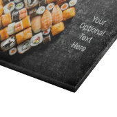 Aangepaste tekst Sushi Platter Snijplank (Hoek)