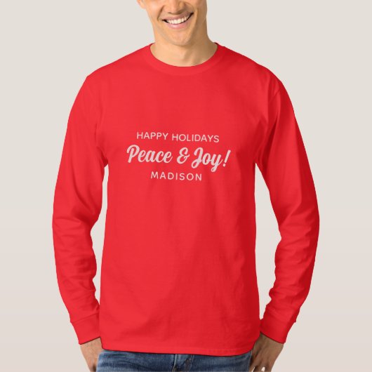 Aangepaste tekst t-shirt (Voorkant)