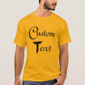 aangepaste tekst t-shirt (Voorkant)