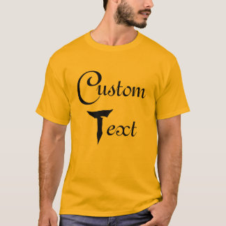 aangepaste tekst t-shirt