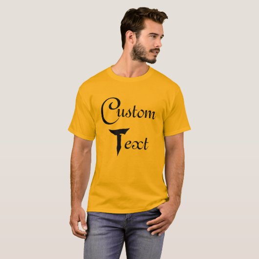 aangepaste tekst t-shirt (Voorkant volledig)