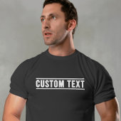 Aangepaste tekst t-shirt