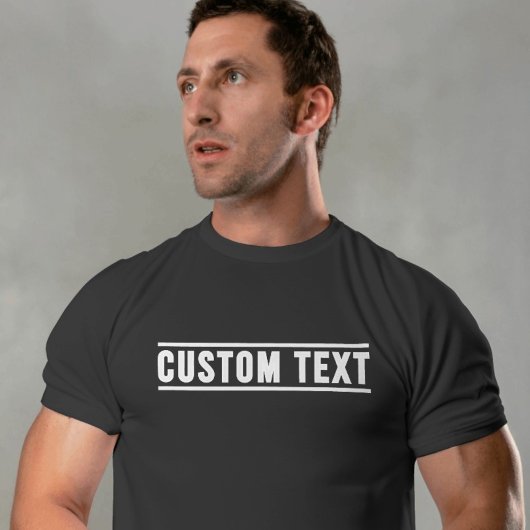 Aangepaste tekst t-shirt
