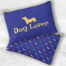 Aangepaste tekst Teckels Blauw Kleurrijk Patroon H