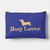 Aangepaste tekst Teckels Blauw Kleurrijk Patroon H Etui (Voorkant)