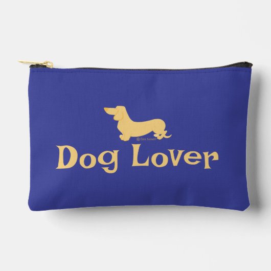 Aangepaste tekst Teckels Blauw Kleurrijk Patroon H Etui (Voorkant)