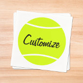 Aangepaste tekst Tennis Ball Cocktail Napkins Servet